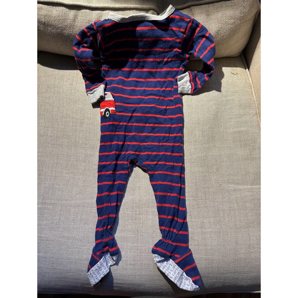 Carters Size 12 month Footie Pajamas Firetruck - Picture 3 of 3